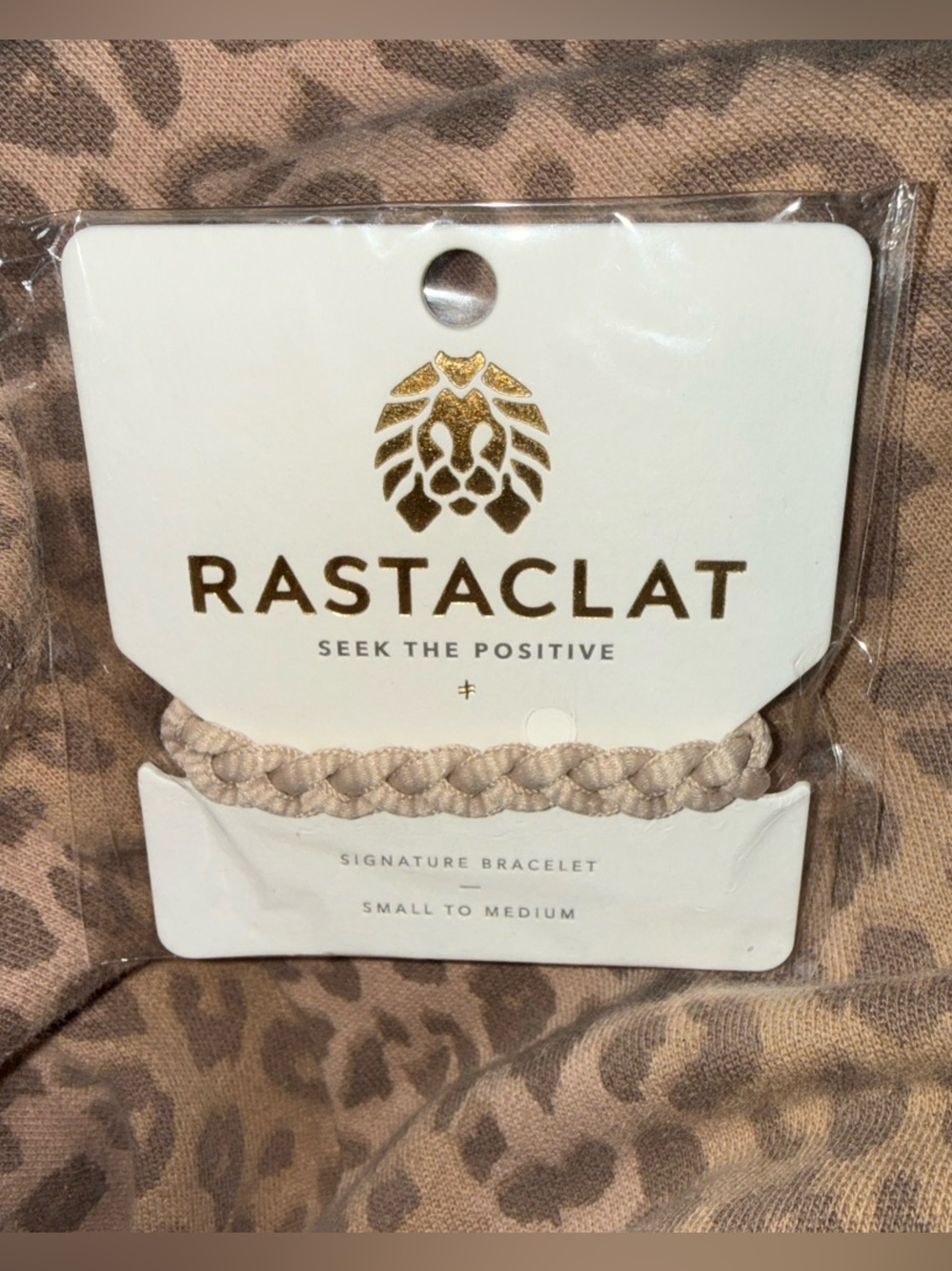 Rastaclat Signature Small-to-Medium Bracelet — Beige